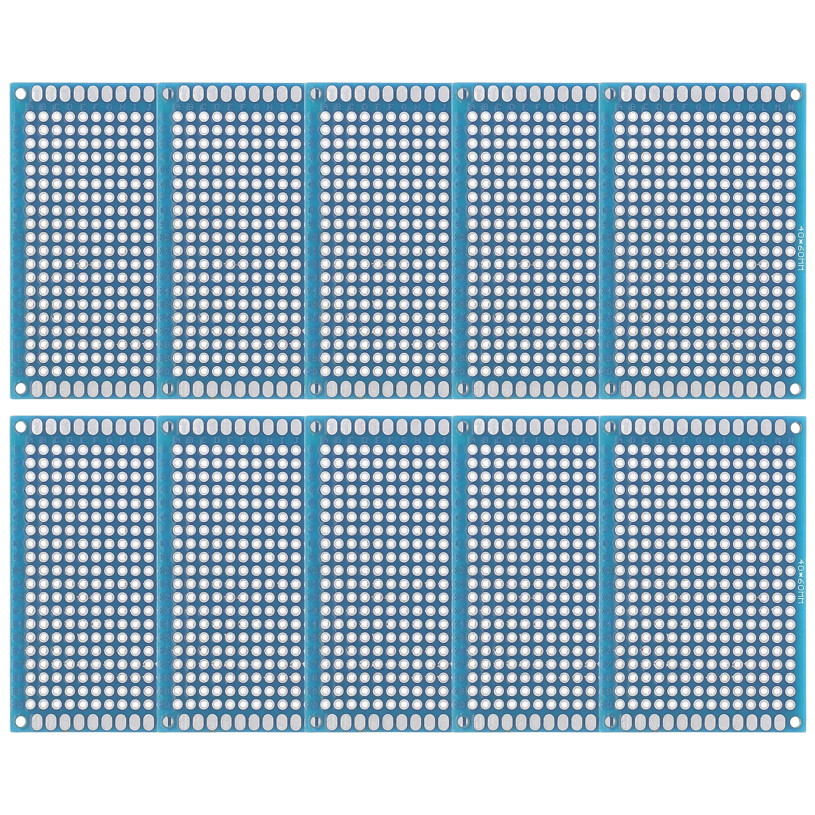

10 Pcs Double-sided Tin Spraying Experimental Board Circuit for Soldering Pcb Boards Kit Electronic Project Blocks