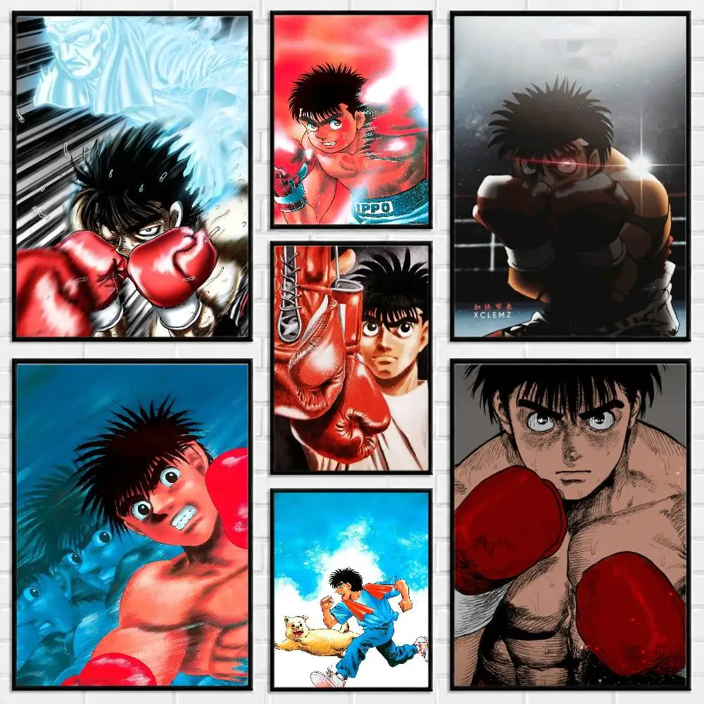Boxing H-Hajime no Ippo Clear Poster Versatile HD Waterproof Wall Art Self-Adhesive Decor for Any Space Ideal Gift