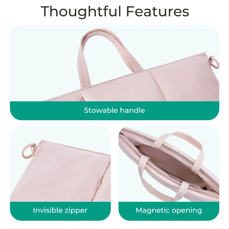 BAGSMART 16in Laptop Bag Shockproof Computer Bag Suitable For MacBook Air Pro Xiaomi Huawei ASUS Notebook Case