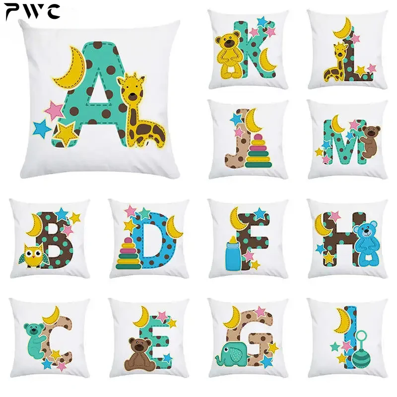 

Animal Letter Decorative Cushion Cover Pillowcase Polyester Throw Pillows Home Decor Pillowcover Decorative Pillowcase