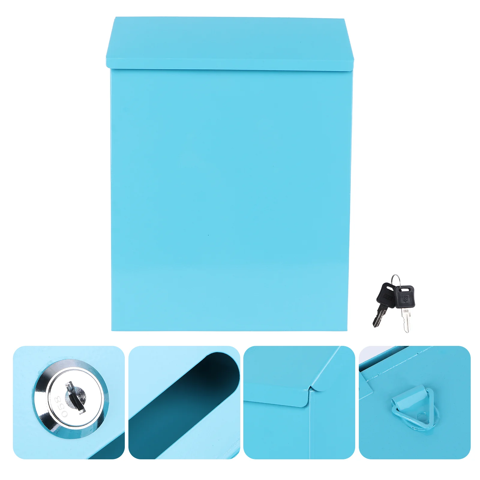 Santa Mailbox Outdoor Tin Small Suggestion Case Sortowanie Machine Iron