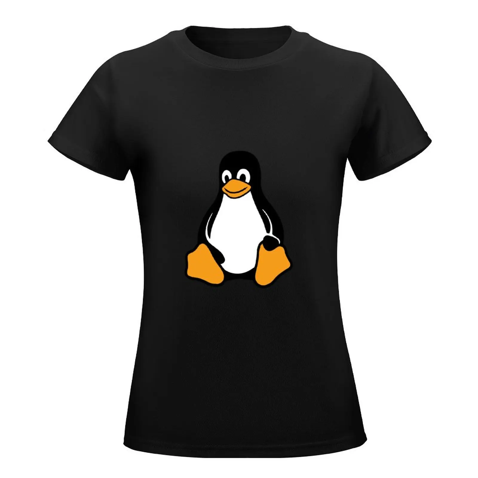 Camiseta de Linux tux pingouin para mujer, top de verano, vestido con gráfico