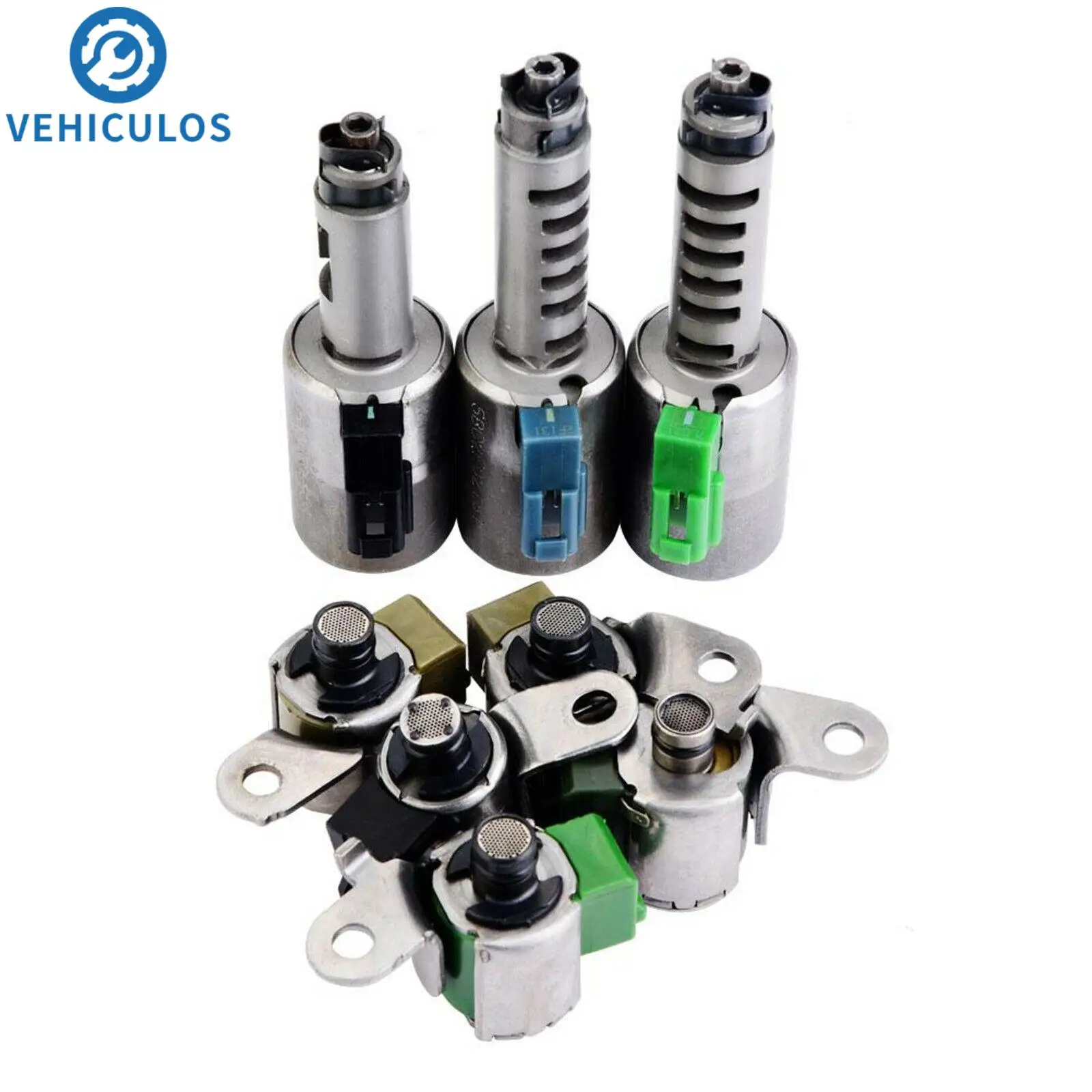 

8pcs Transmission Solenoids Set for AW55-50SN AW55-51SN AF33-5 AW235 RE5F22A Refurbished With Half Year Warranty