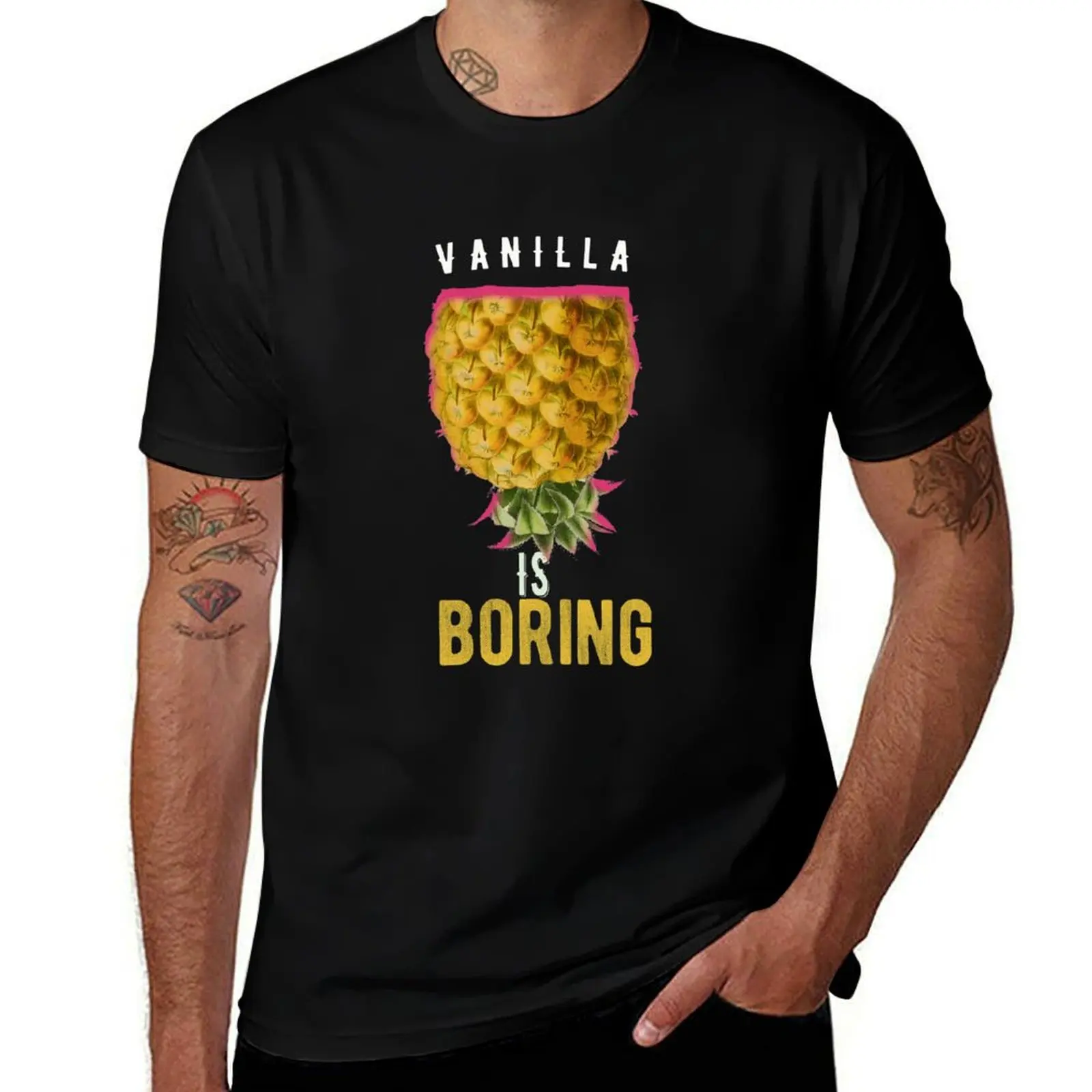 

Upside Down Pineapple Funny Swinger Gift T-Shirt Large Size Loose Casual Tee