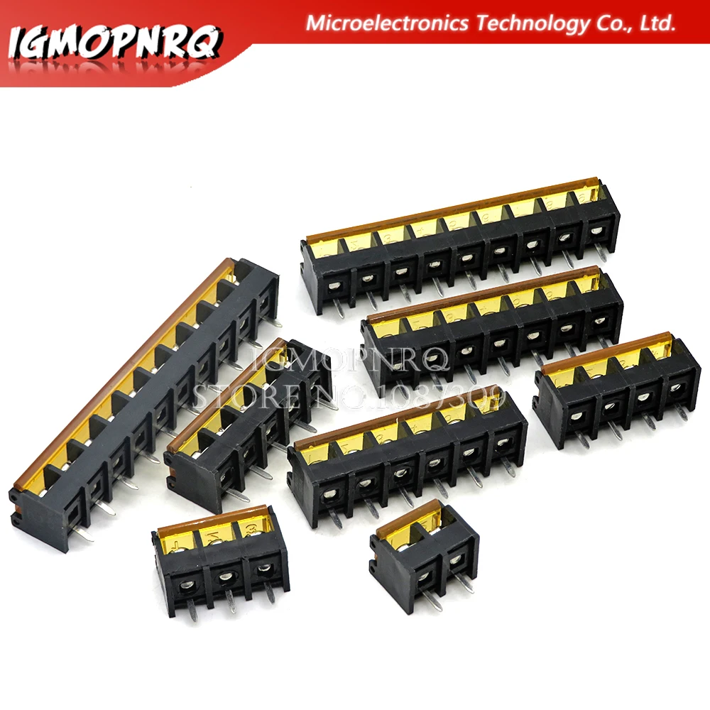 2/5PCS HB9500 2P 3P 4P 5P 6P 7P 8P 9P 10Pin PCB Screw Terminal Block Connector HB-9500 300V 30A Lid Barrier Terminal 9.5MM Pitch