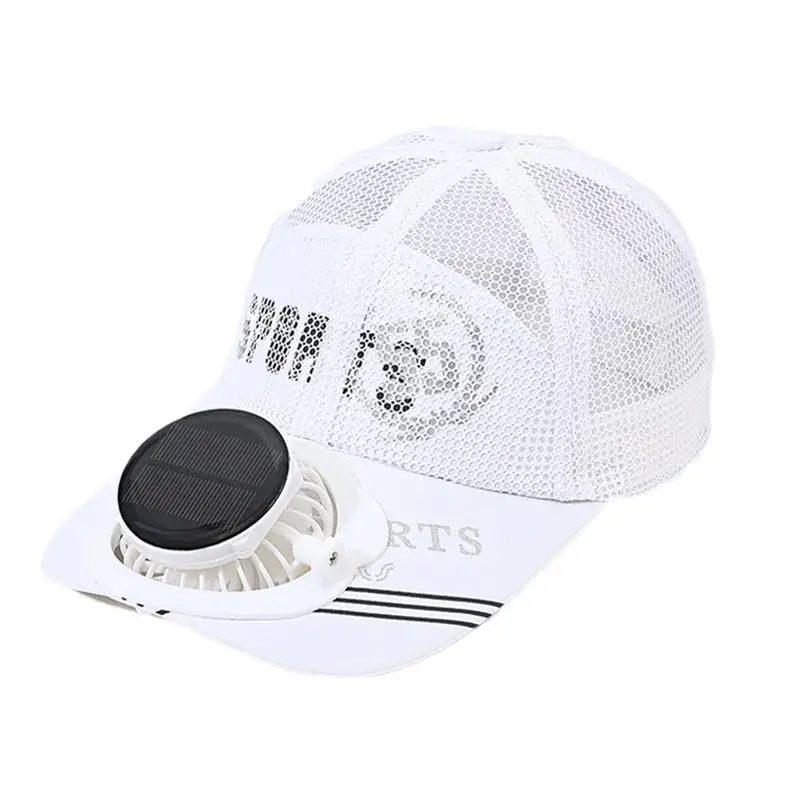 

Outdoor Sport USB Fan Sun Visor Hats Air Cool Fan Hat Cap With Solar Sun Power Cool Fan For Cycling Energy Save Summer