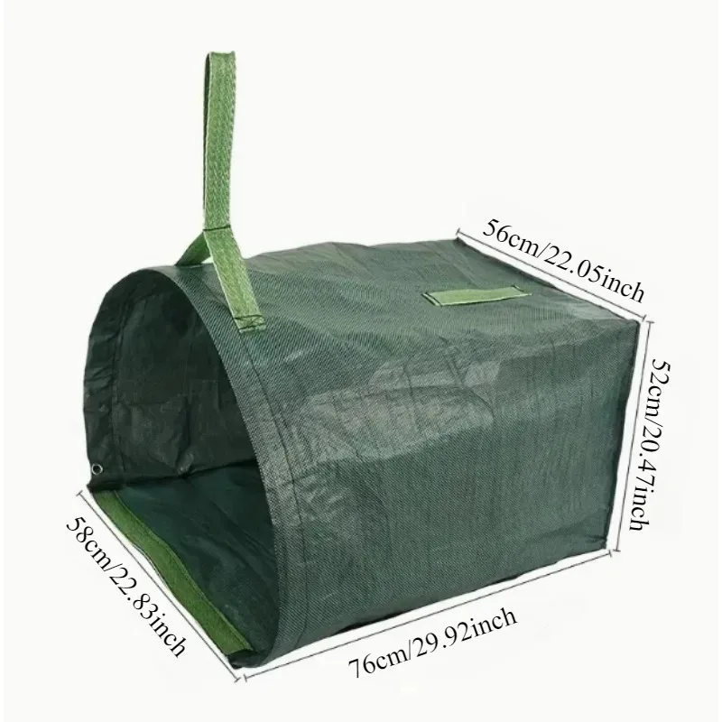 1PC Fallen Leaf Garbage Bags Reusable Garden Garbage Bag Durable Foldable Garden Courtyard Fallen Leaf Weed Collection Container