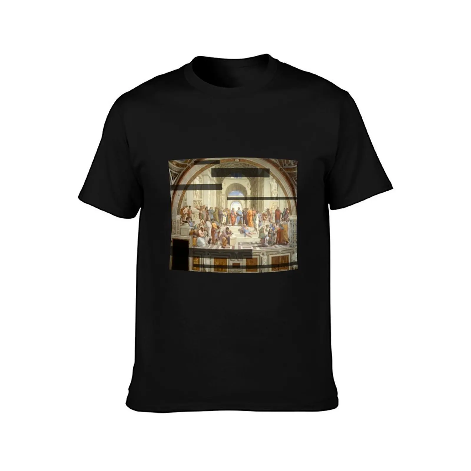 The School of Athens Modernized T-Shirt Large Size Basic Casual T-Shirt