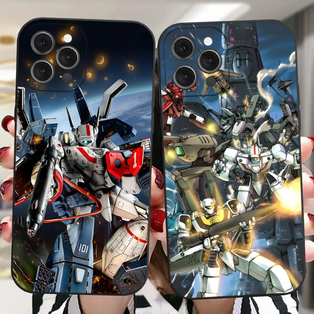 

R-Robotech Macross Phone Case For iPhone 16,15,14,13,12,11 Plus,Pro,Max,XR,XS,X,7,8 Plus,SE,Mini Silicone Soft