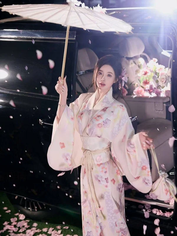 New Sle Outdoor Photoaphy Selfie Studio Kimono Dr Fre Blossom Firework Design Studio Lighting Costume Girls Dr