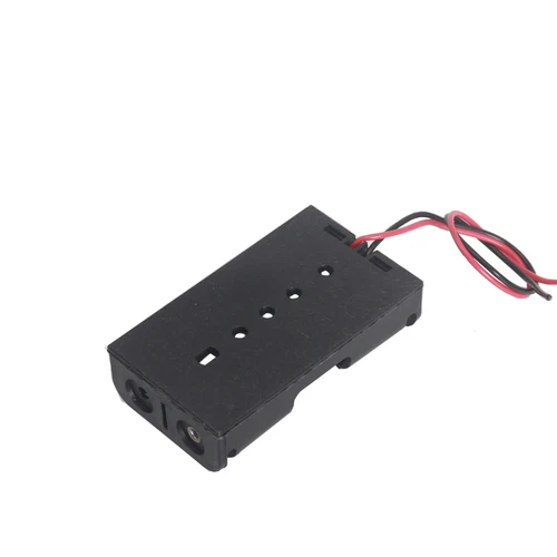 Imagen 2 del producto 【5-1PCS】2x1,5 V AA para soporte de batería caja de batería AA 2AA caja de cables negros para 2 pilas aa 3V DIY