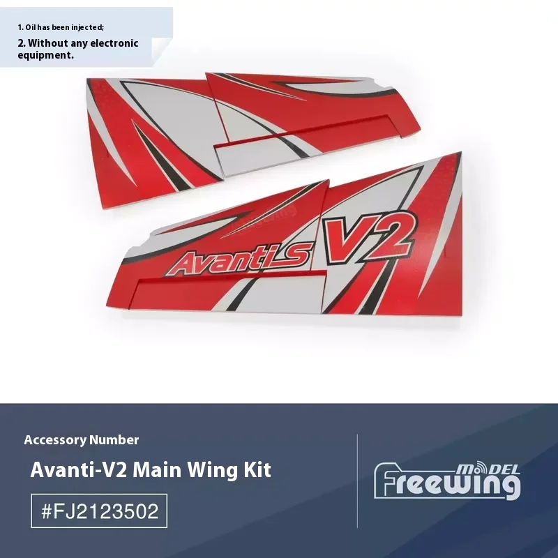 FreFuk80-Accessoires d'avion Avanti V2, fuselage, ailes principales, queue plate, queue verticale, couverture antarctique, cockpit, train d'atterrissage, 80mm