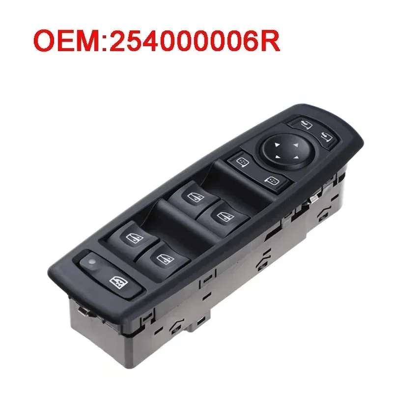 Car Power Window Lifter Switch Control Button  254000006R For Renault Fluence LZ 1.5 DCI Megane III Laguna III 2008-2016