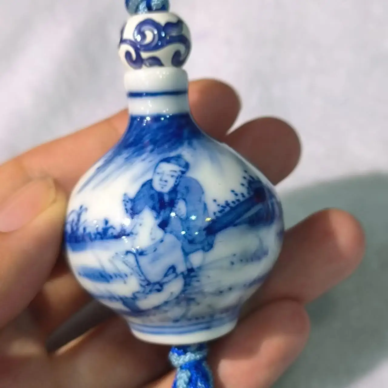 1pcs/lot hand painted ceramic cloisonne car interior pendant handicraft Gift retro ethnic style jewelry amulet folk-custom