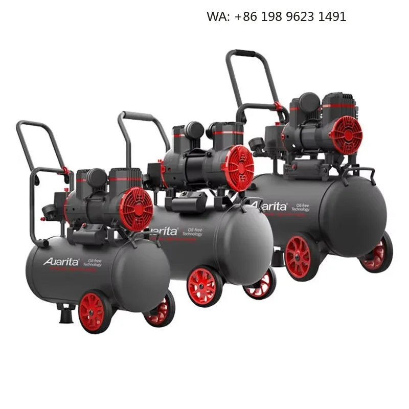 Auarita Compresor Portatil Professional 110-120v/220-240v Ultra Quiet Portable Piston Oil Free Air Compressor