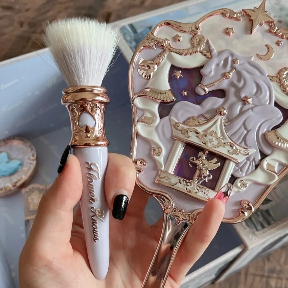 Unicorn Brush - Flower Knows Wool Loose Powder Highlighter Cosmetic Tool for Makeup
