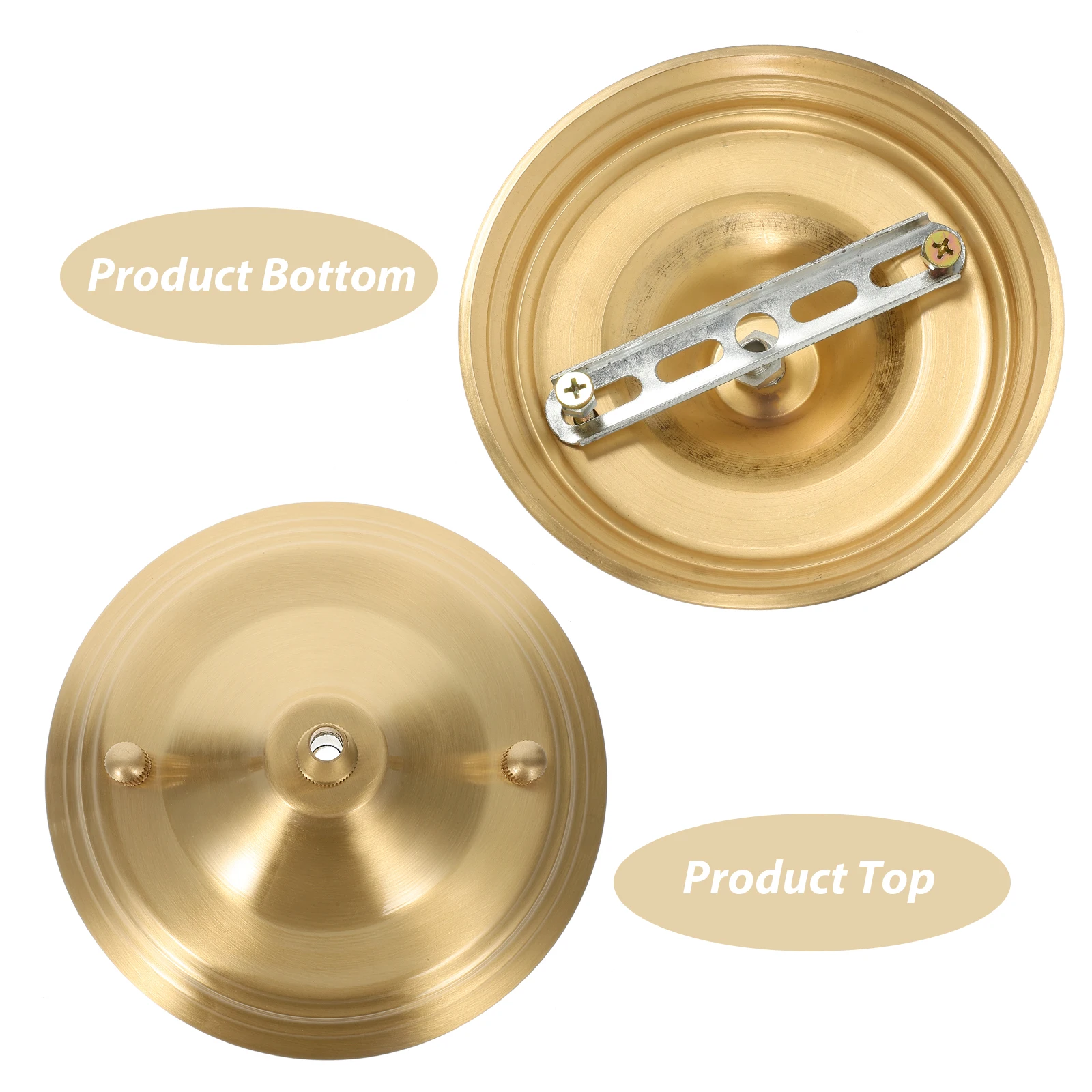 

Pendant Light Canopy Ceiling Mount Plate Sturdy Copper Material Replacement Cover for DIY Lighting Fixtures in Living Room Cafe