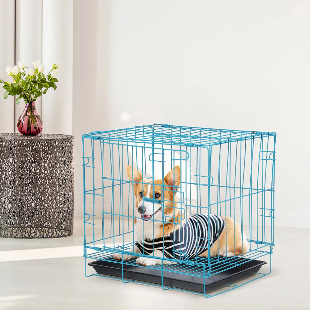 내구성 있는 철제 애완동물 이동장 이미지