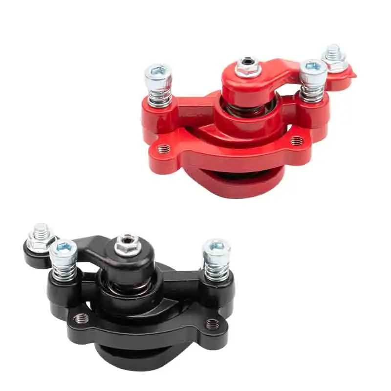 Caliper de freno de disco delantero y trasero para motocicletas con pastillas, compatible con Mini Moto de 43cc, 47cc, 49cc, ATV, Quad, Minimoto, Dirt Pocket Bike