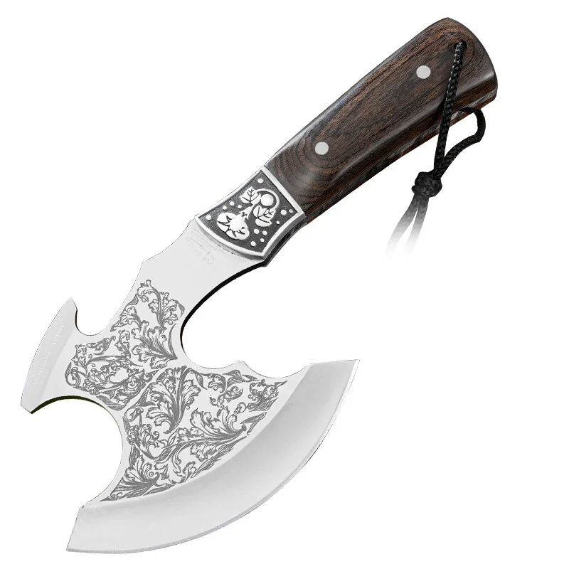 Mini Portable Multi Function Hand Axe Outdoor Tool For Car Emergency Camping Firewood Splitting Bone Cutting Field Work