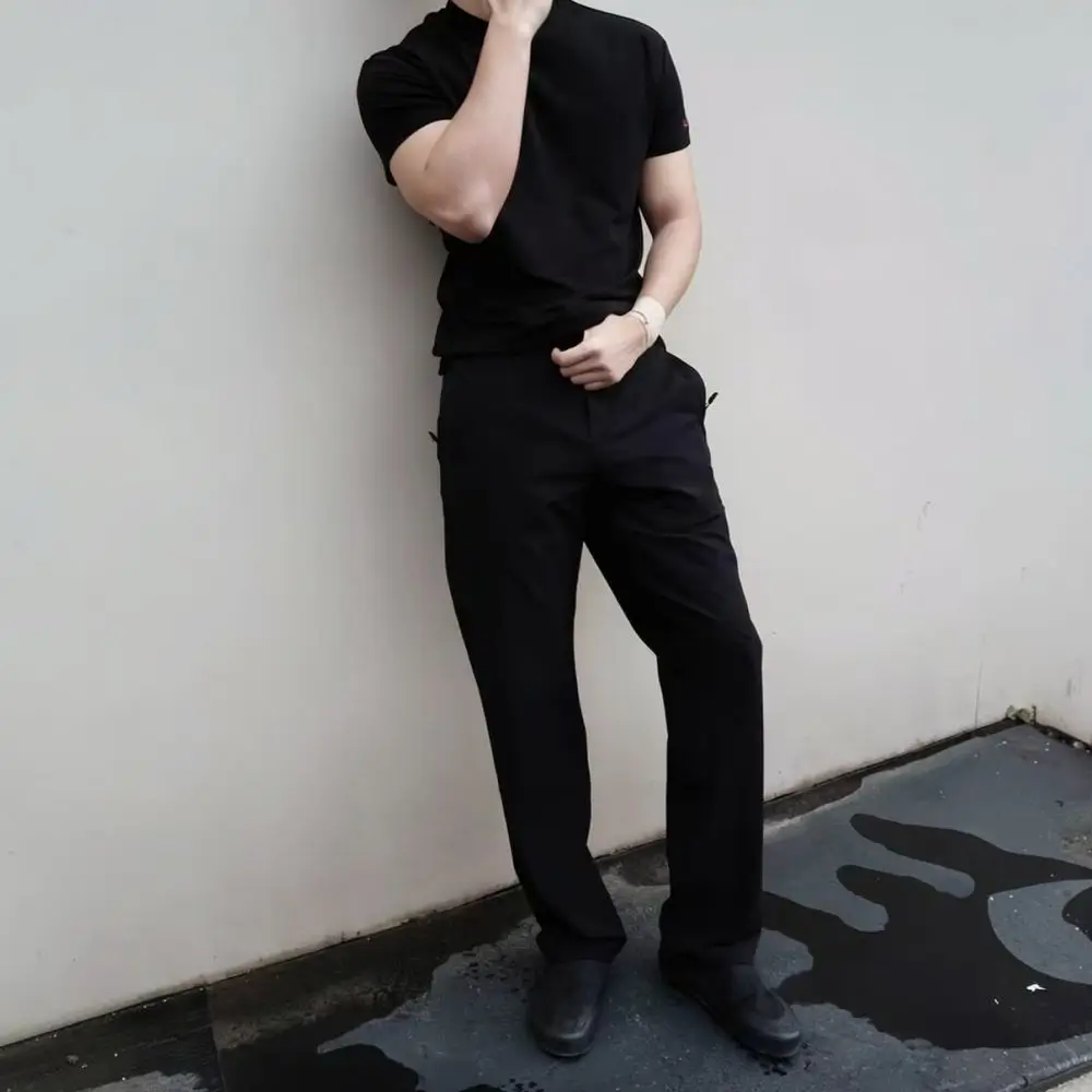 Mens American Casual Sportswear Pants Straight Leg Breathable Quick Dry Cooling Fabric Fitness Joggers Outdoor Training Gear
