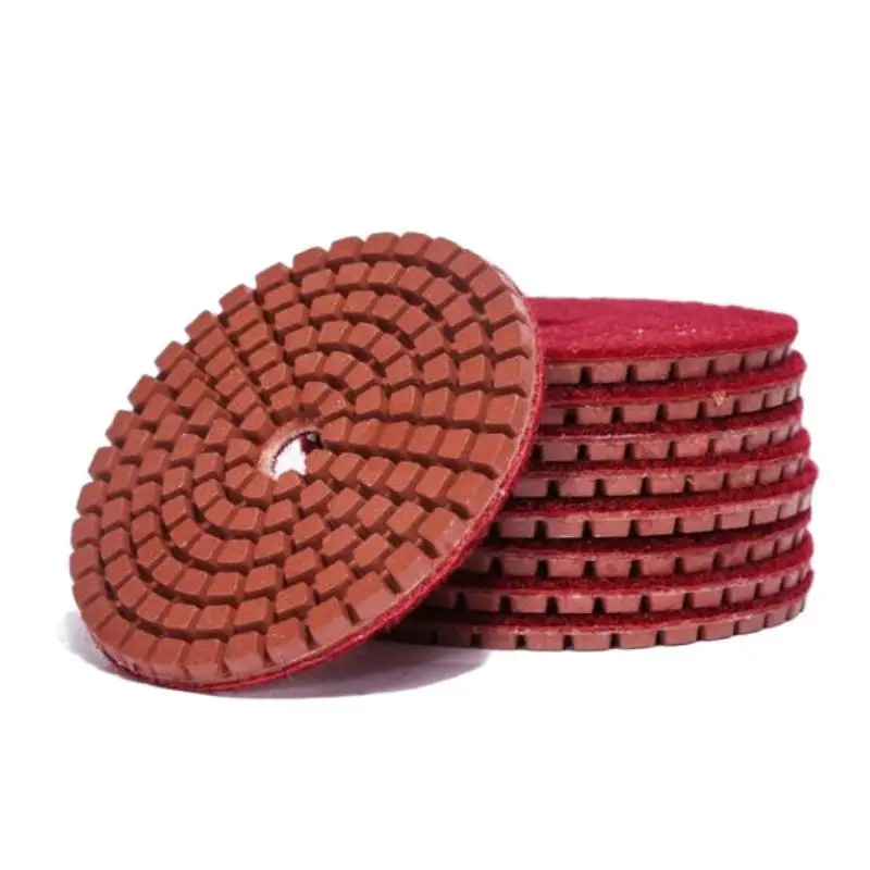 7-teiliges Set 3-Zoll- und 4-Zoll-Nass-Diamant-Polierpads, flexible Schleifscheiben für Granit, Marmor, Beton, Stein, Schleif- und Polierscheiben – Detail 7