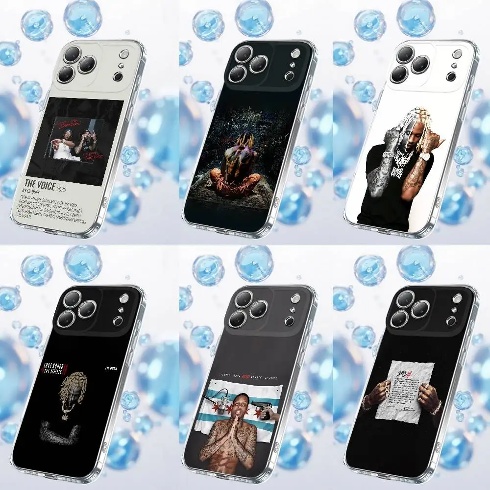 

L-Lil Durk Deep Thoughts Phone Case For iPhone 14,11,15,17,13,12,16,Plus,E,Air,Pro,Max,Mini Transparent Cover