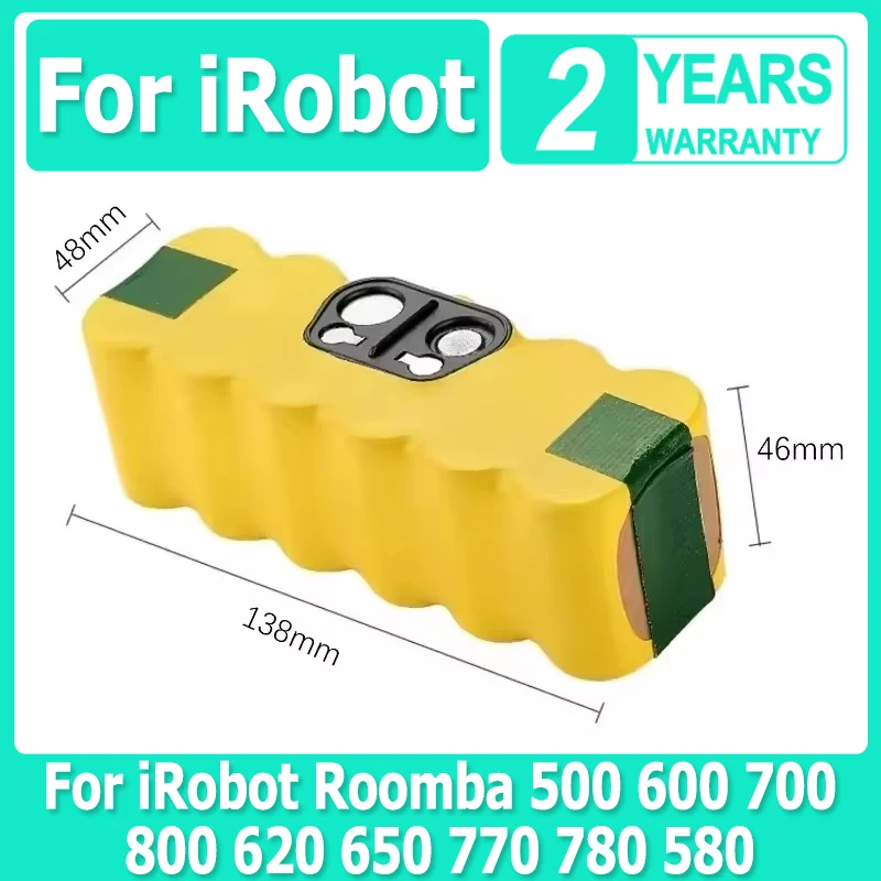 

XDOU Новый аккумулятор емкостью 5200 мАч для пылесоса iRobot Roomba 500 550 610 620 780 790 880 14,4 В Сменные аккумуляторы