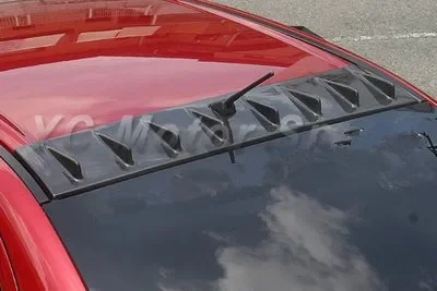 Autozubehör Carbonfaser-Dachspoiler passend für 2008-2010 EVO 10 X Non-SSS Vortex Generator (passend für Antennenbasisgröße 5x6cm)