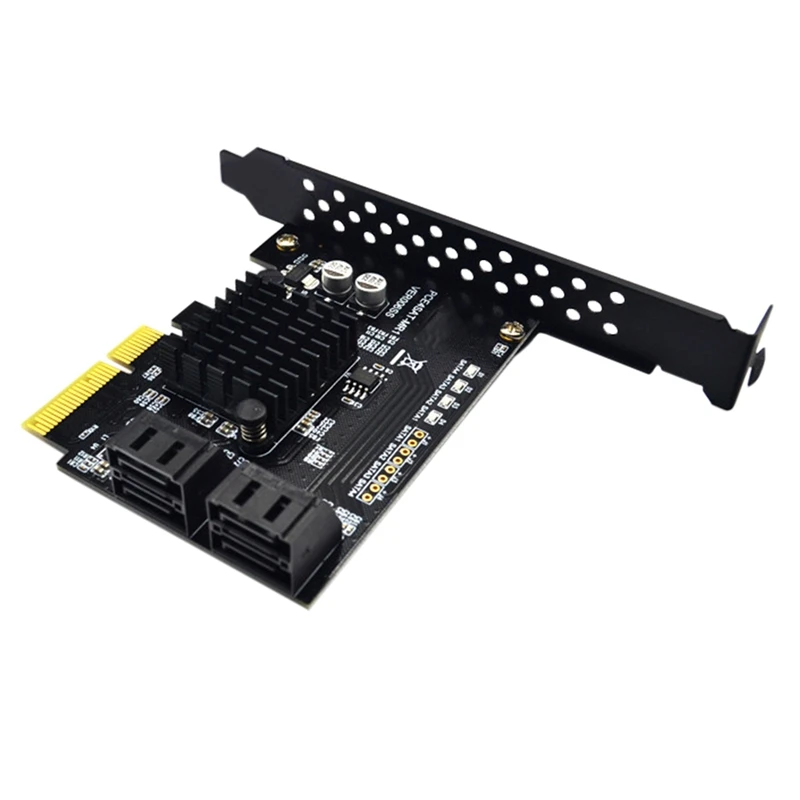 

SATA PCI-E4 Ports Expansion Card Sata Controller Card PCI To SATA 3.0 88SE9230 Extended IPFS Hard Disk Raid Card