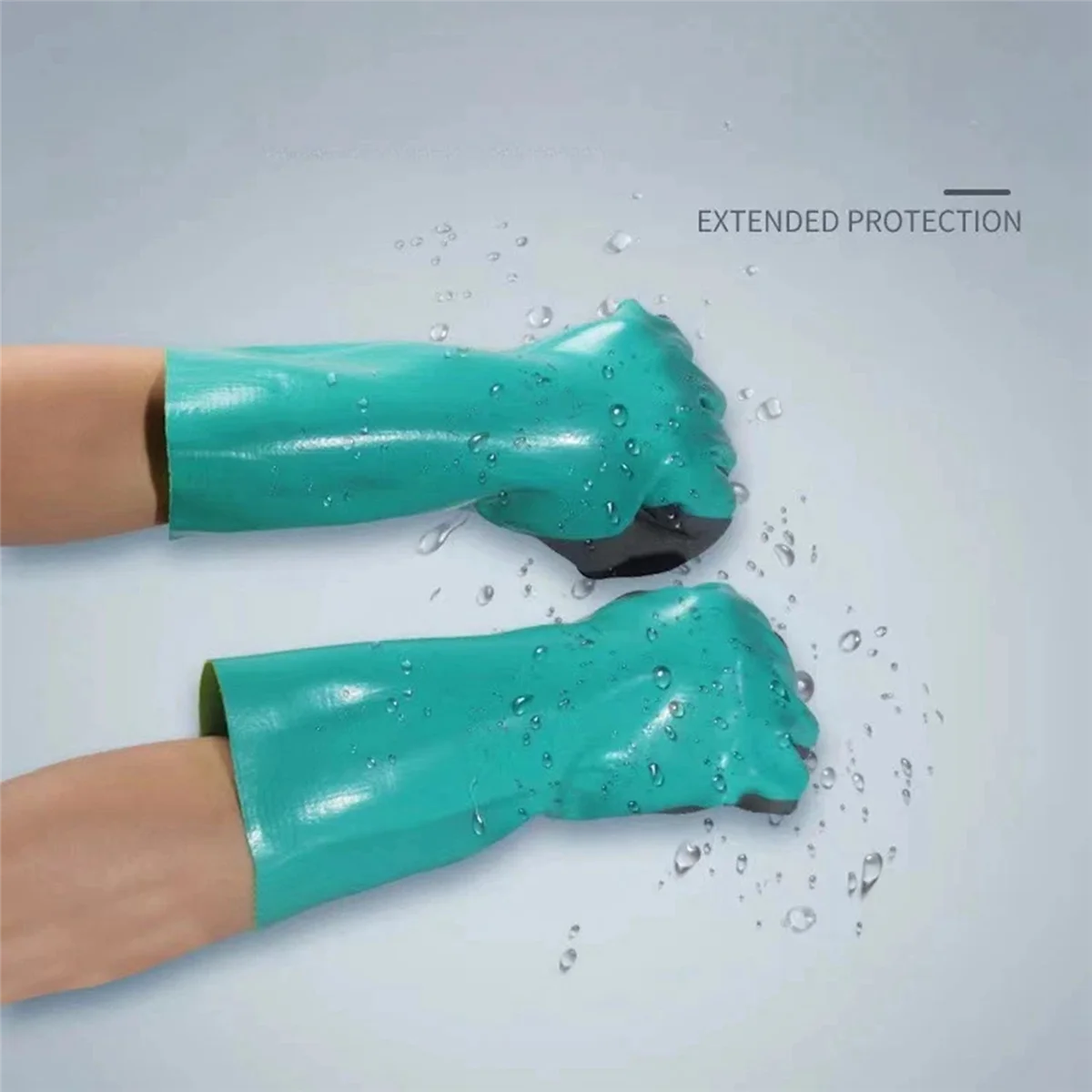 New Reusable Heavy Duty Safety Work Gloves, Acid,Labor Protection Wear-Resistant,Anti-Skid and Anti Cutting Rubber Gloves