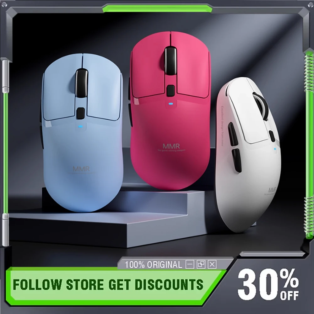 

MMR A6Ultra Three Mode E-sports Gaming Mouse 60g PAW3395 Wireless Bluetooth Lightweight Office Mouse Laptop Accessories Gift