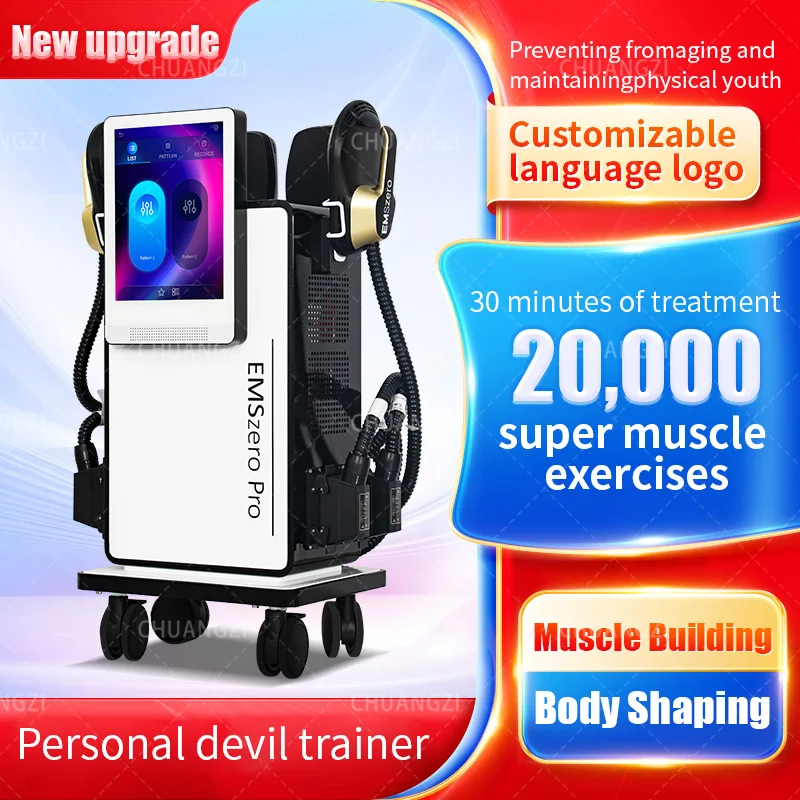 The Latest Body Shaping Technology EMSzero 6500W EMS RF Muscle Sculptor with Pelvic Pad The Ultimate Muscle Building Stimulator