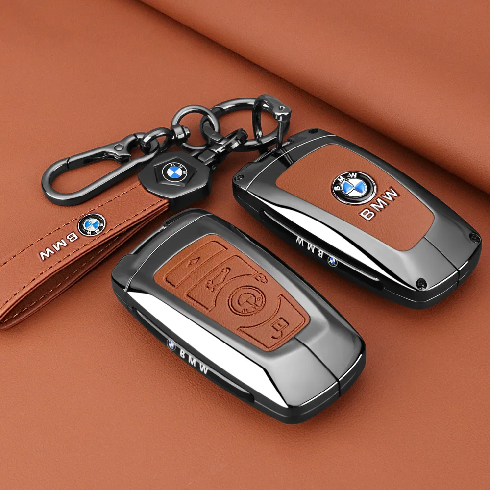 New Zinc Alloy Car Smart Remote Key Case Cover For BMW 1 3 7 Series X1 X3 X5 X6 X7 F20 F15 F16 F48 G20 G30 G01 G02 G05 G11 G32 view 3