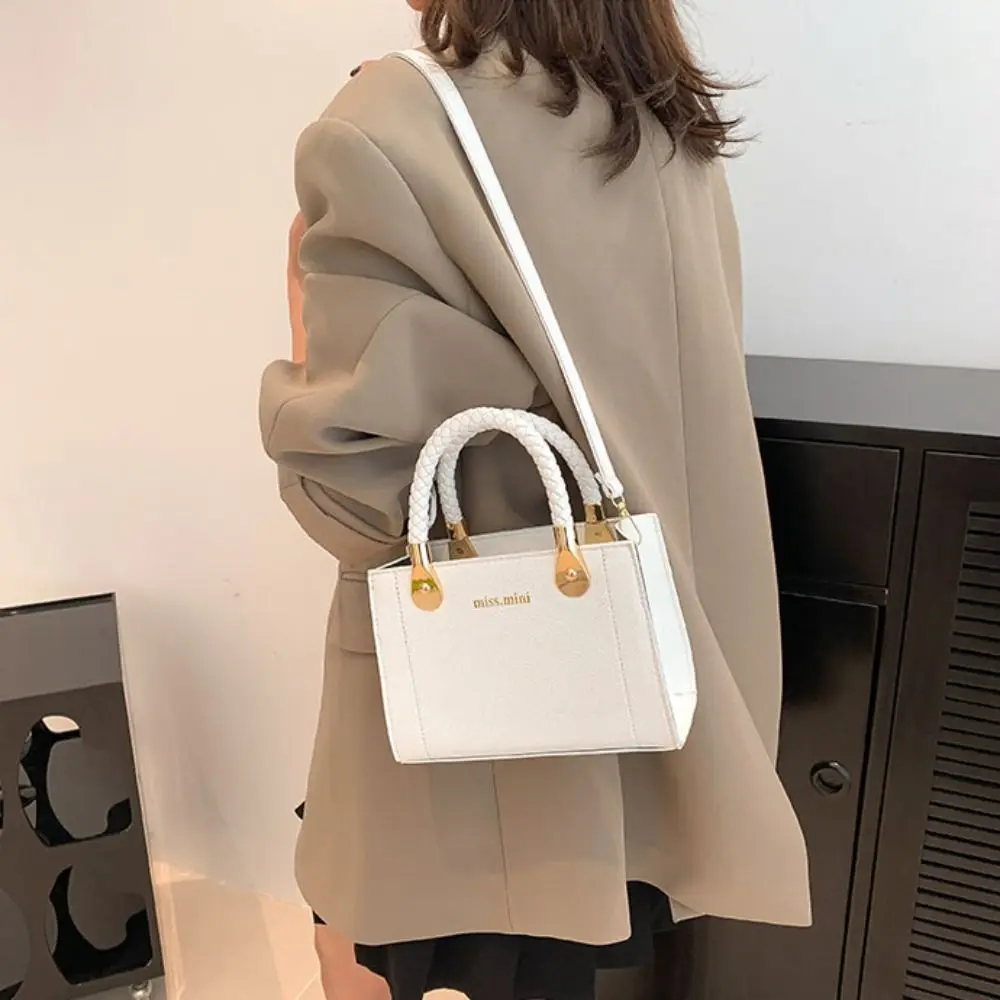 

Женская сумка через плечо из искусственной кожи в корейском стиле, большая вместительная женская мини-сумка через плечо, легкая роскошная маленькая квадратная сумка для девочек