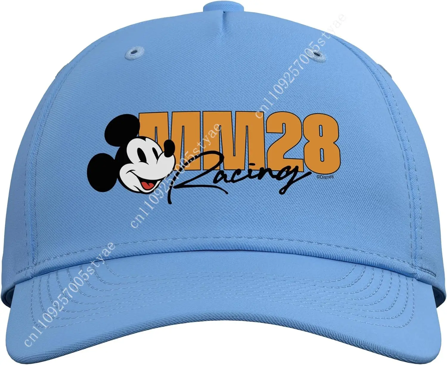 Casquette de baseball réglable avec logo de course Disney Racing Mickey Mouse MM28