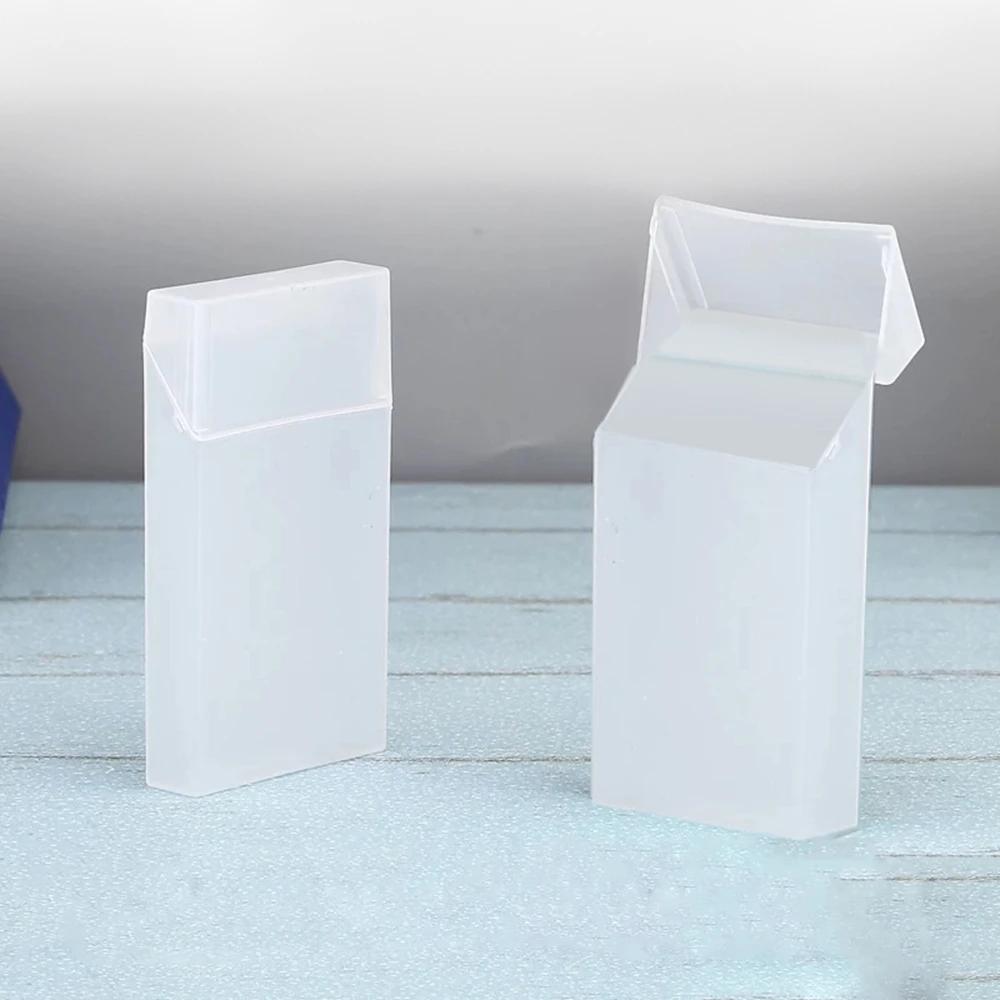 Translucent Cable Storage Organizer Box Plastic Desktop Drawer Organizer Small Card Storage Case Multi-use Sundries Container