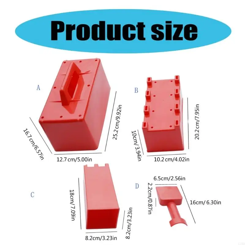 Kits construção neve areia 4xbd 4pcs/conjunto para família adulta crianças criativas neve inverno castelos