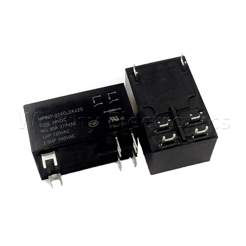 Free shipping 10pcs/lot relay 24VDC 30A 6PIN HF92F-024D-2A12S HF92F-024D-2A11S