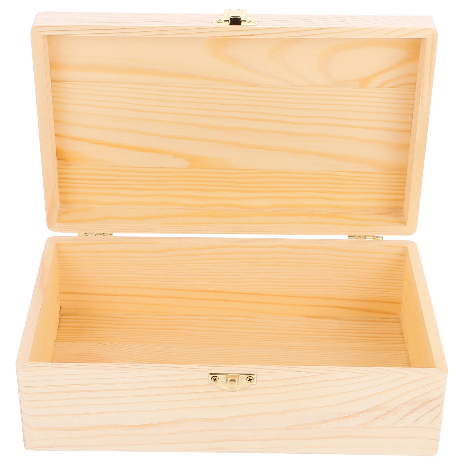 

Wooden Jewelry Storage Box Simple Design Desktop Keepsake Organizer Case for Rings Earrings Necklaces Bracelets
