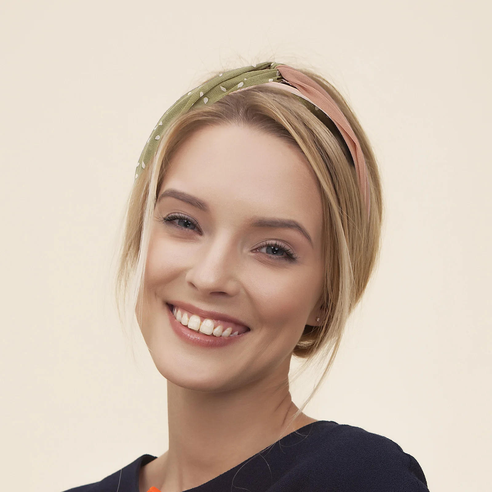 

Dot Headband Women Fabric Wide Hoop Non Slip Hair Bands Lightweight Comfortable Birthday Parties Bachelorette Holiday