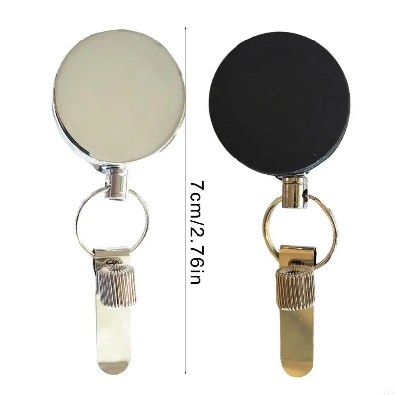 2Pcs Badges Reels Metal Pen Holder with Pocket Clip for Doctor Nurse Metal Pencil Holder with Adjustable Spring Rings