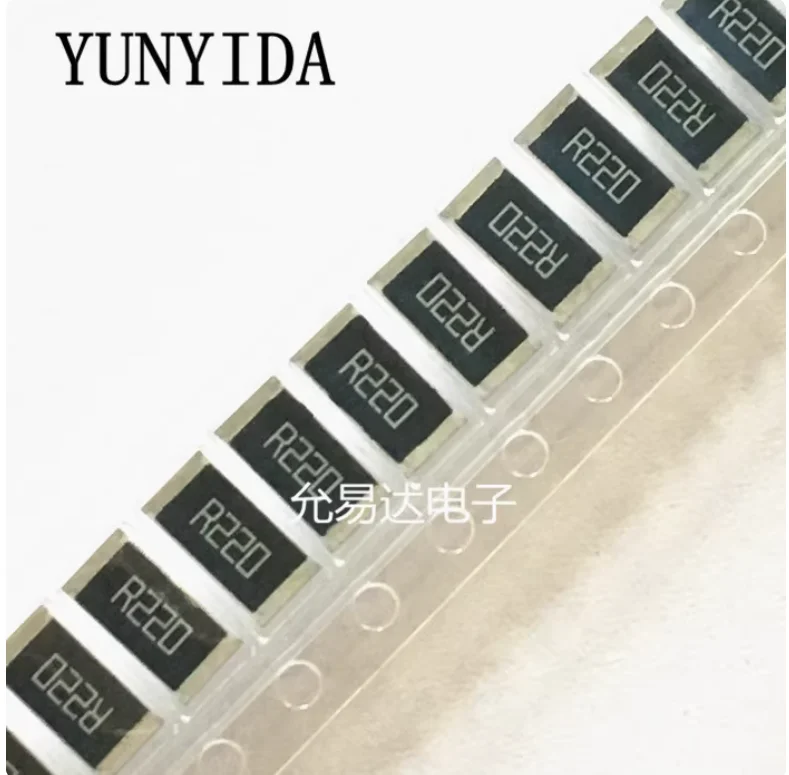 50PCS Original new 2512 chip resistor R220 0.22 ohms 220mR 1W metal film accuracy 1%