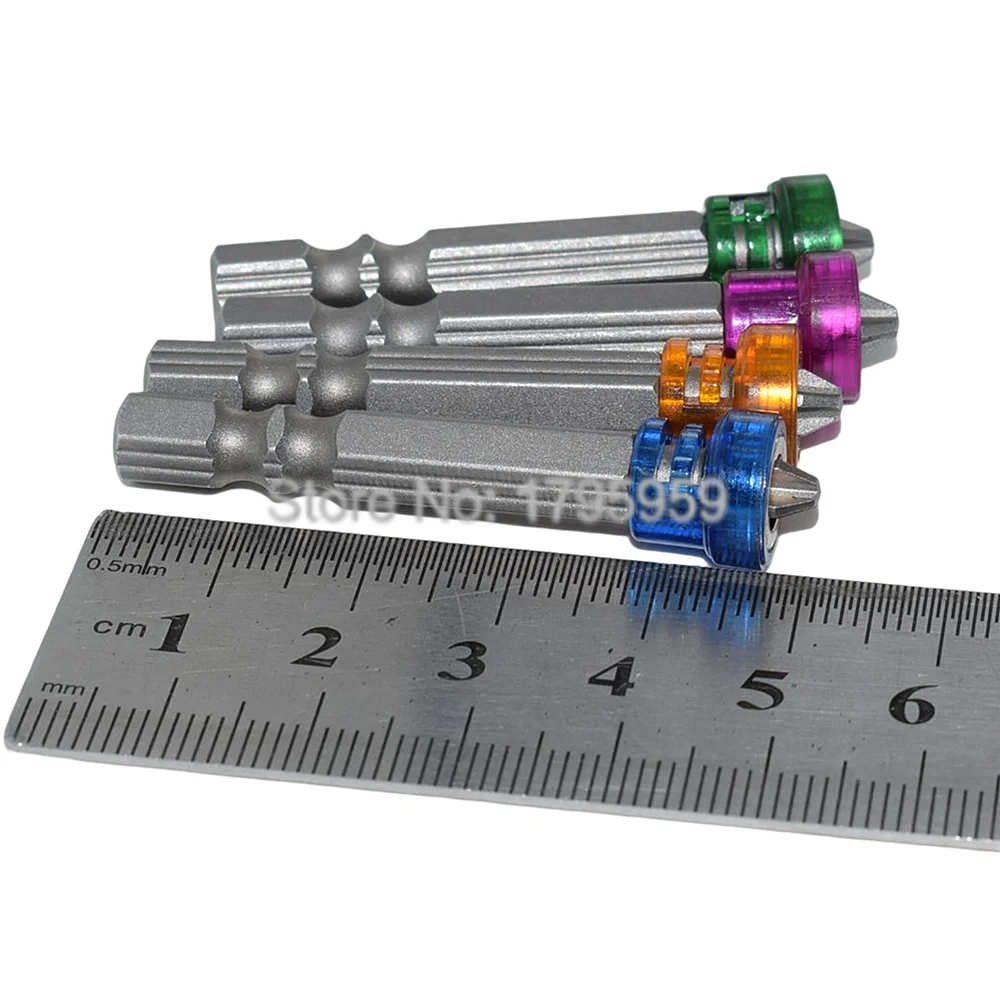 4 pezzi 1/4 "codolo esagonale magnetico cartongesso vite Driver Bit 50mm PH2 Phillips cacciavite Bit Set di strumenti