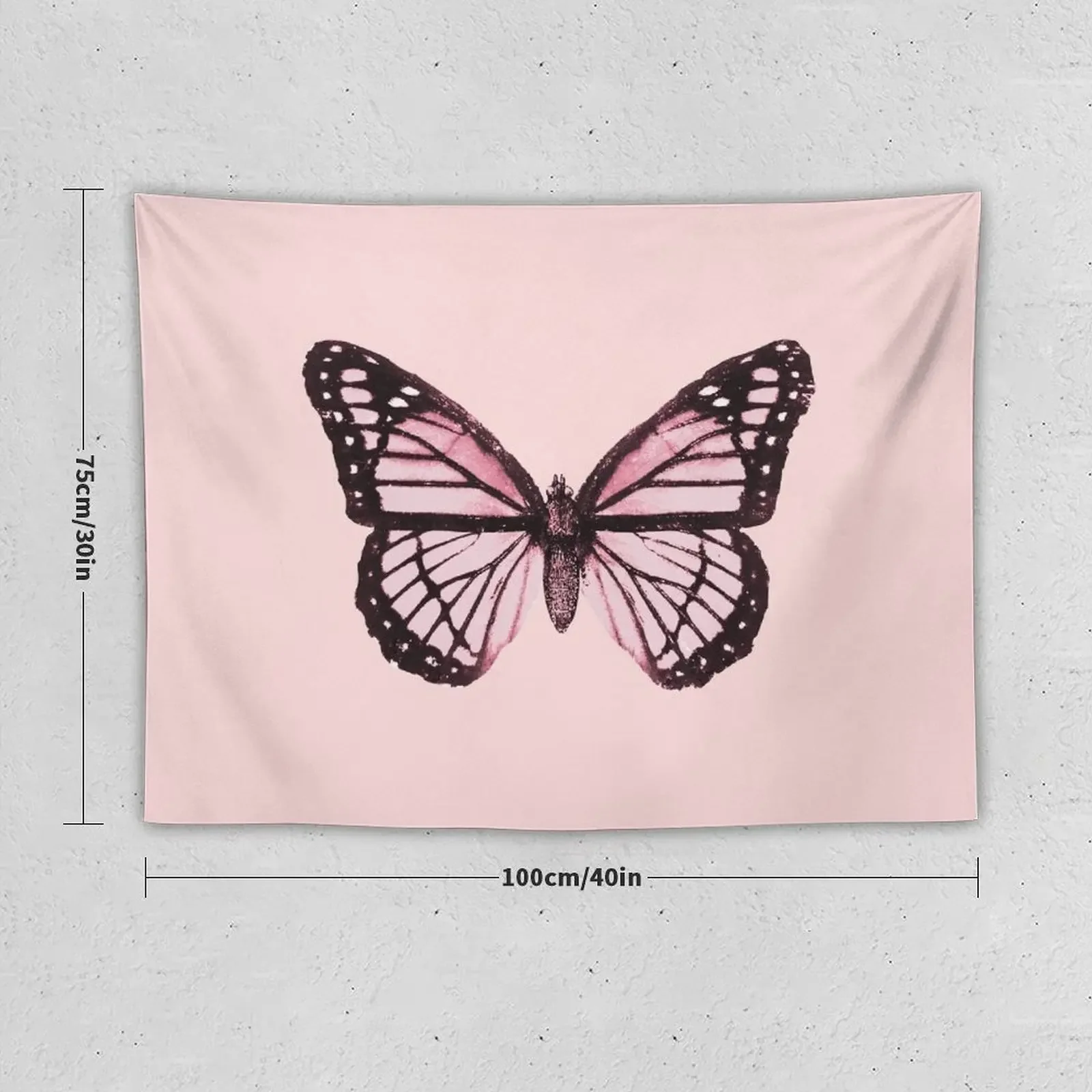 Monarch Butterfly Pink Dream Tapestry Aesthetic Room Decor Bedroom Deco Tapestry