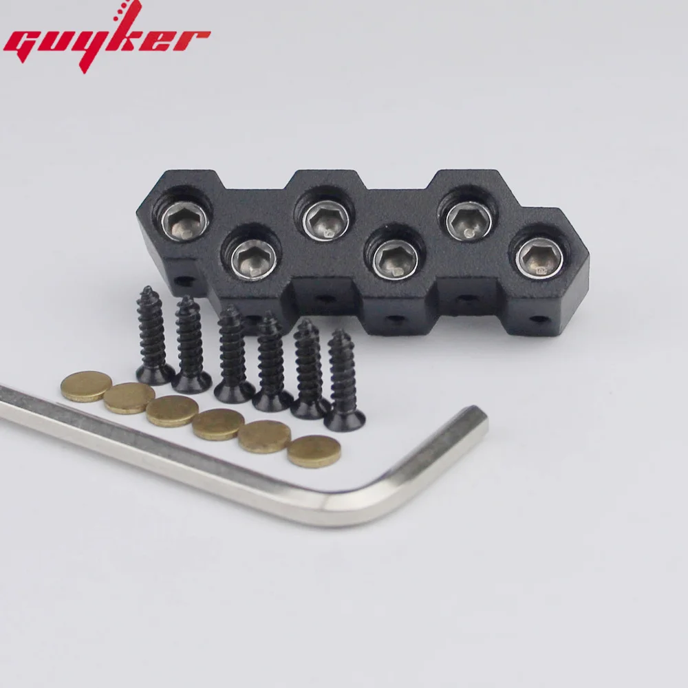 Guyker 6 String Headless Bass Bridge String Lock Black