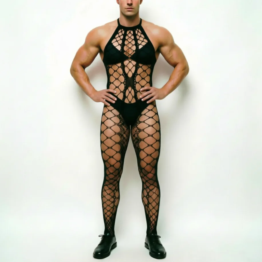 2026 Visnet Heren Nachtkleding - Bodystocking Fishnet recensie en prijs