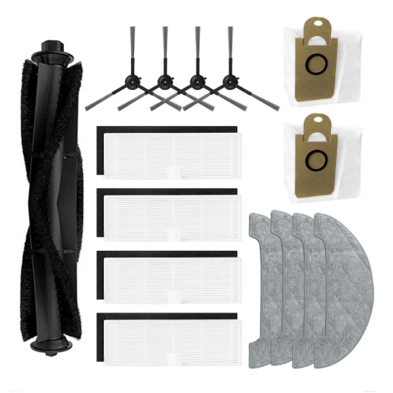 Kit d'accessoires pour aspirateur robot Xiaomi Viomi S9, filtre Hepa, brosse latérale principale, sac à poussière, vadrouille, pièces de rechange Everths, 1 ensemble
