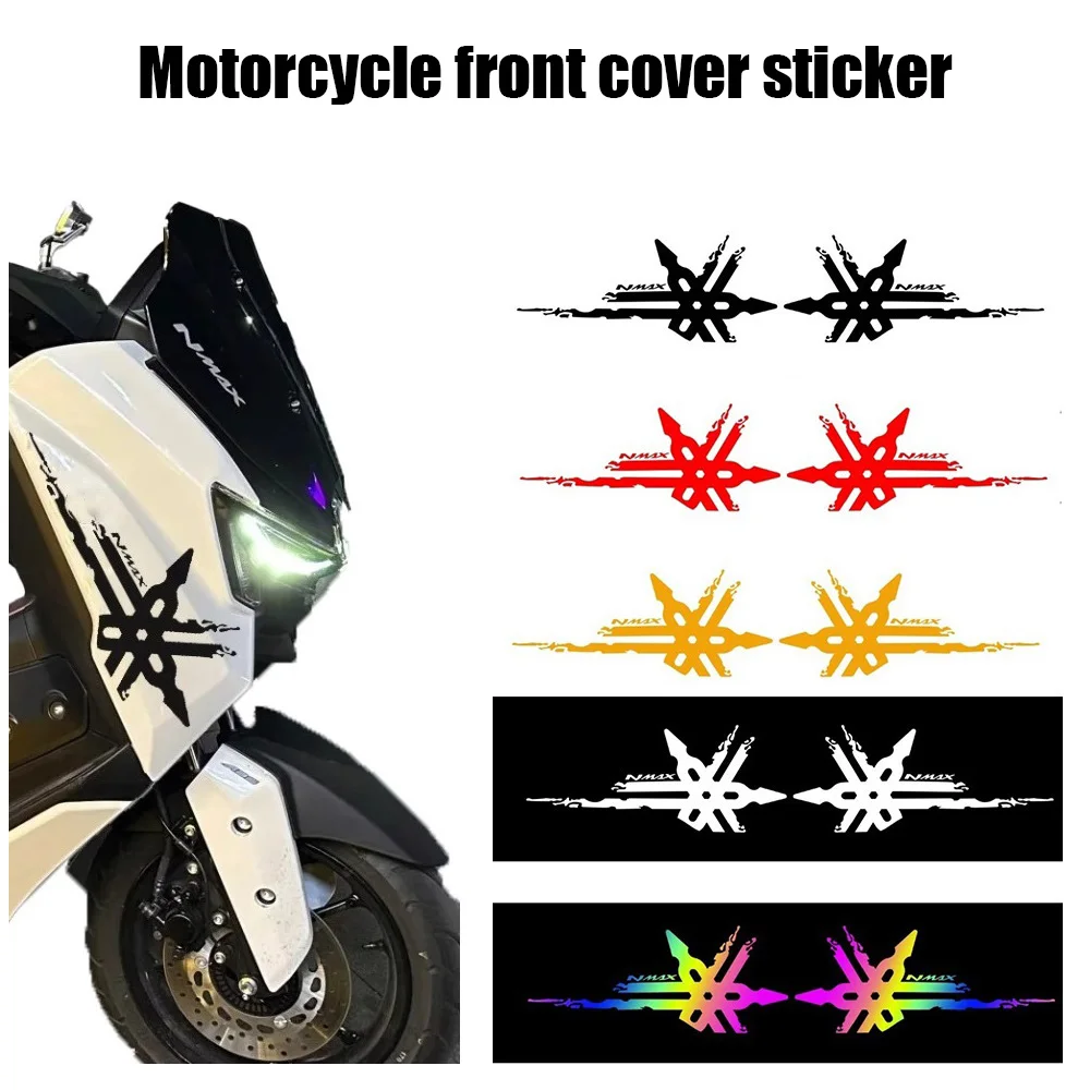 

Reflective Motorcycle Stickers Front Cover Logo Color Laser Decals For NMax125 NMAX155 160 NMAX 125 155 Accessories