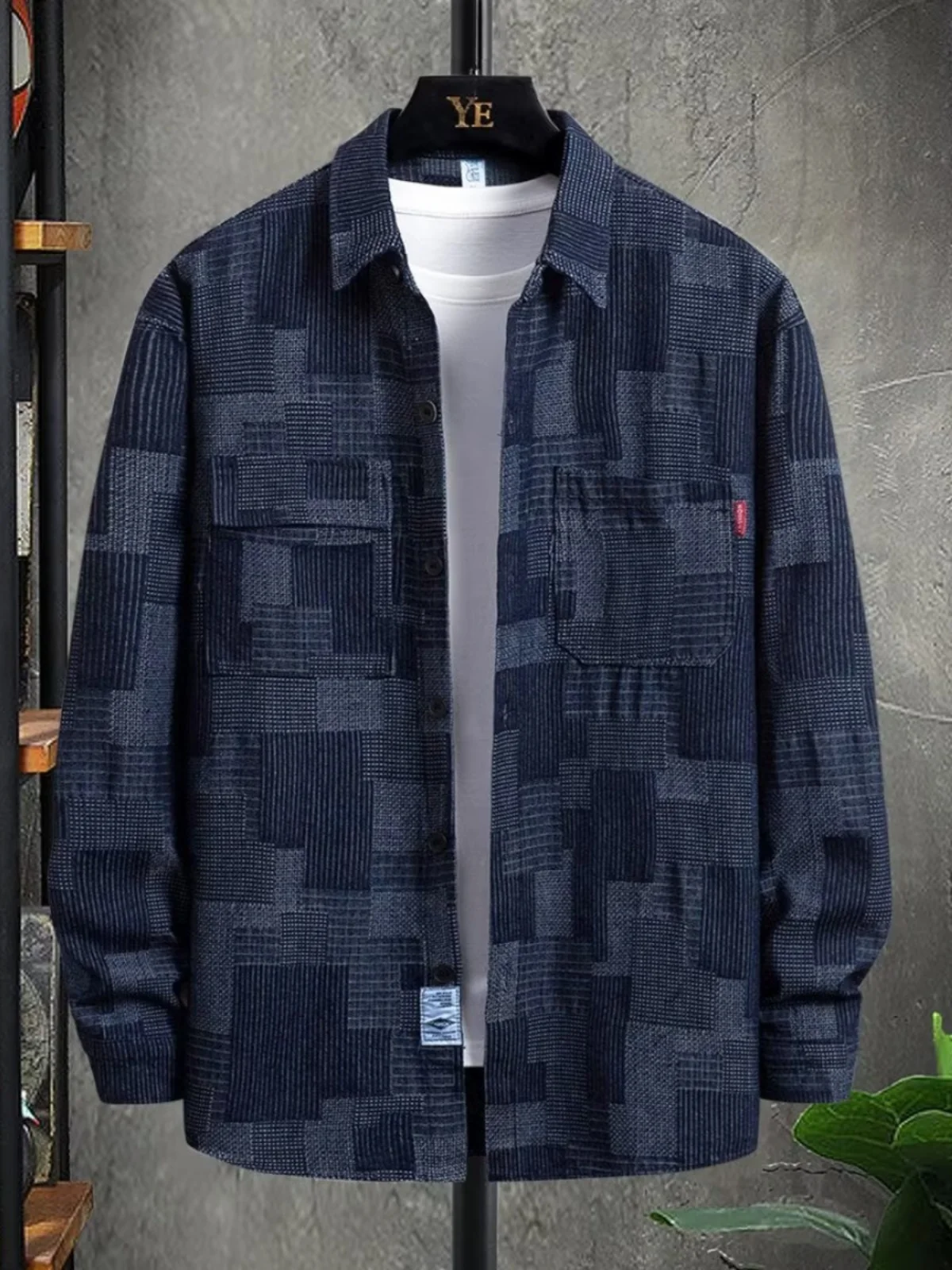 plus Size Men's Long Sleeve Shirt Spring Autumn Casual Workwear Jacket 8XL Comfortable Top Trendy Button-Up for Travel